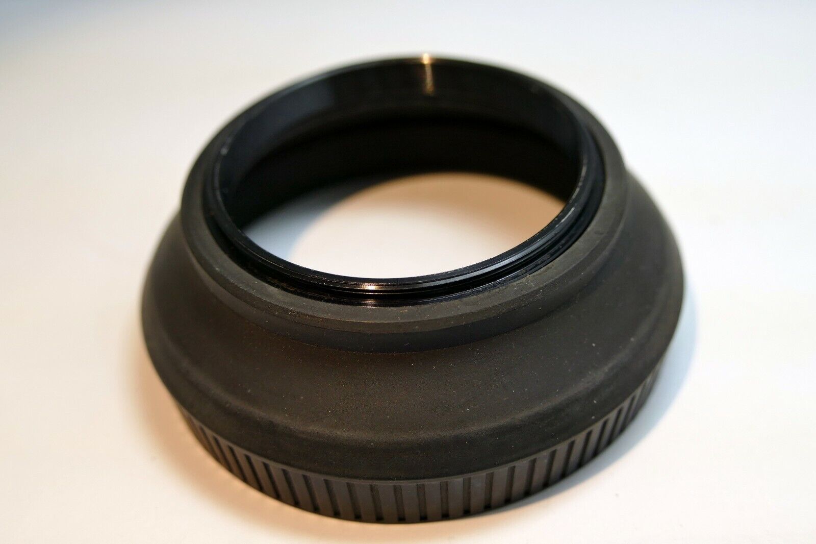 55mm Lens Hood Shade Collapsible Rubber double threaded screw in for 57mm f1.4