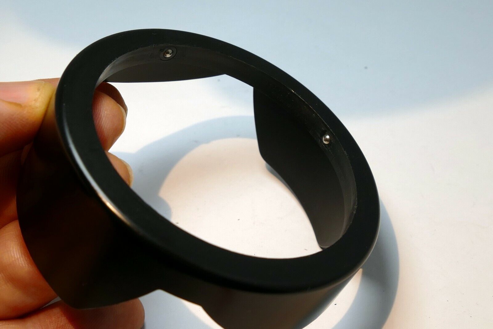 Plastic Lens Hood Shade incomplete  (missing inner ring )
