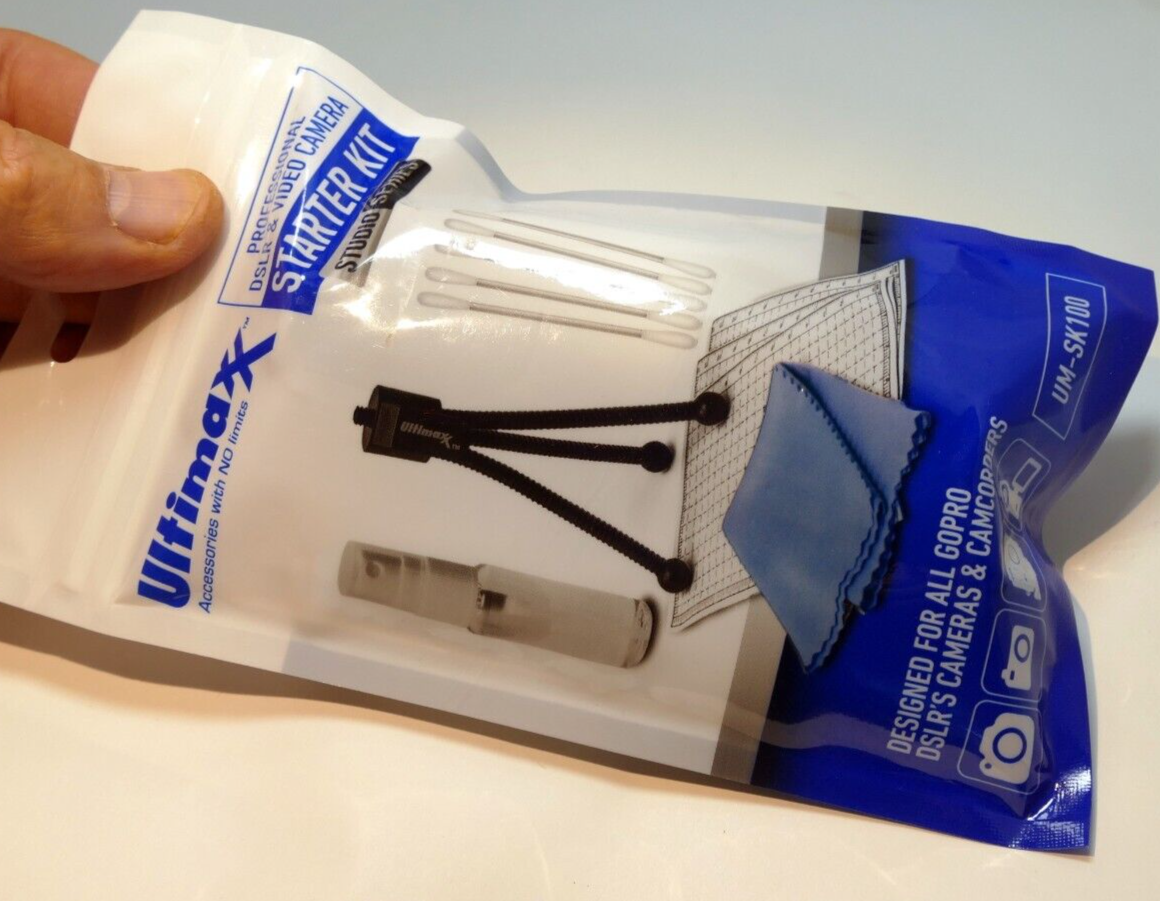 Ultimaxx Table Tripod 4" tall camera starter kit cleaning tissue  UM-SK100