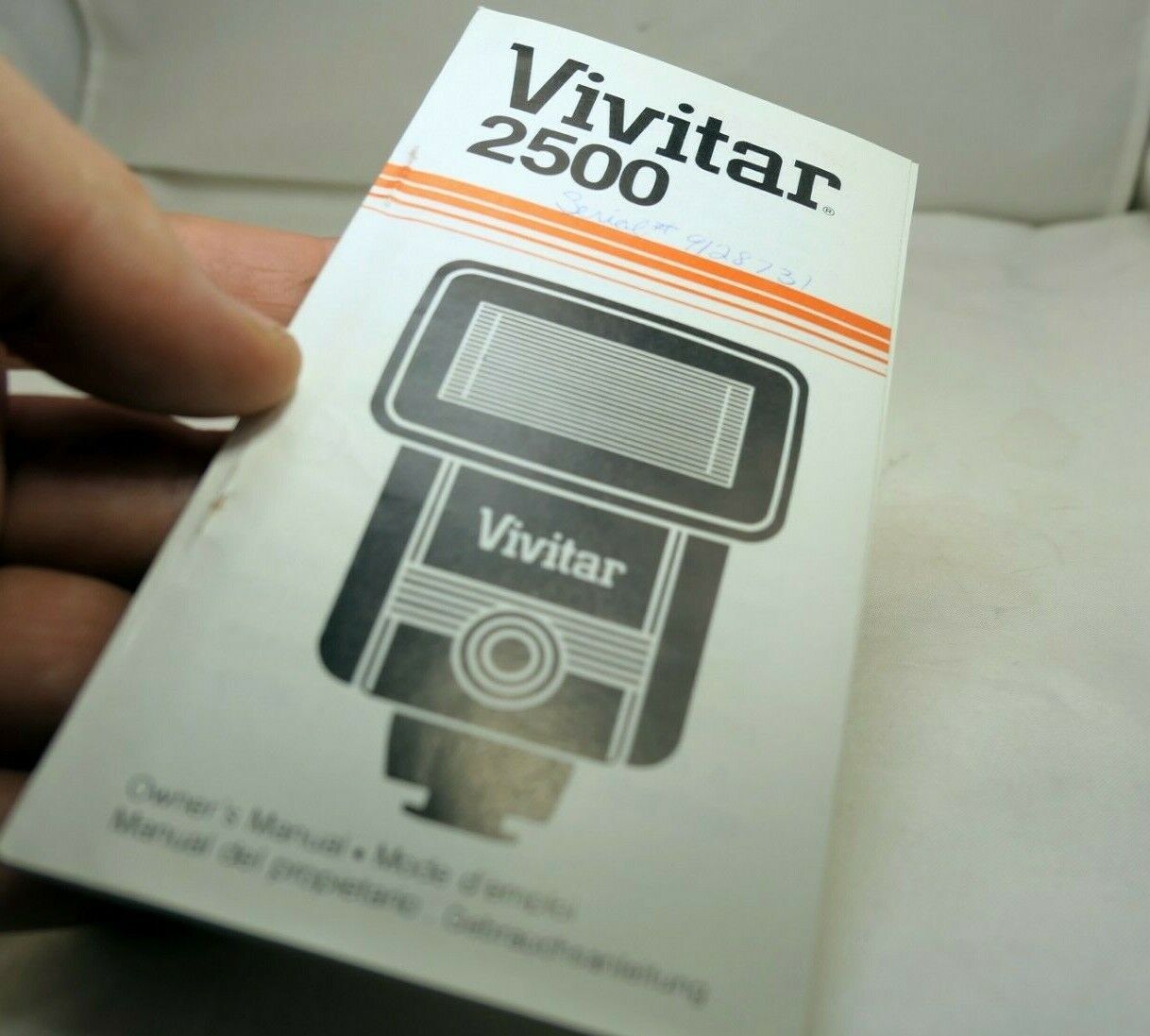 Vivitar 2500 Flash  Manual instructions guide English Francais Espanol
