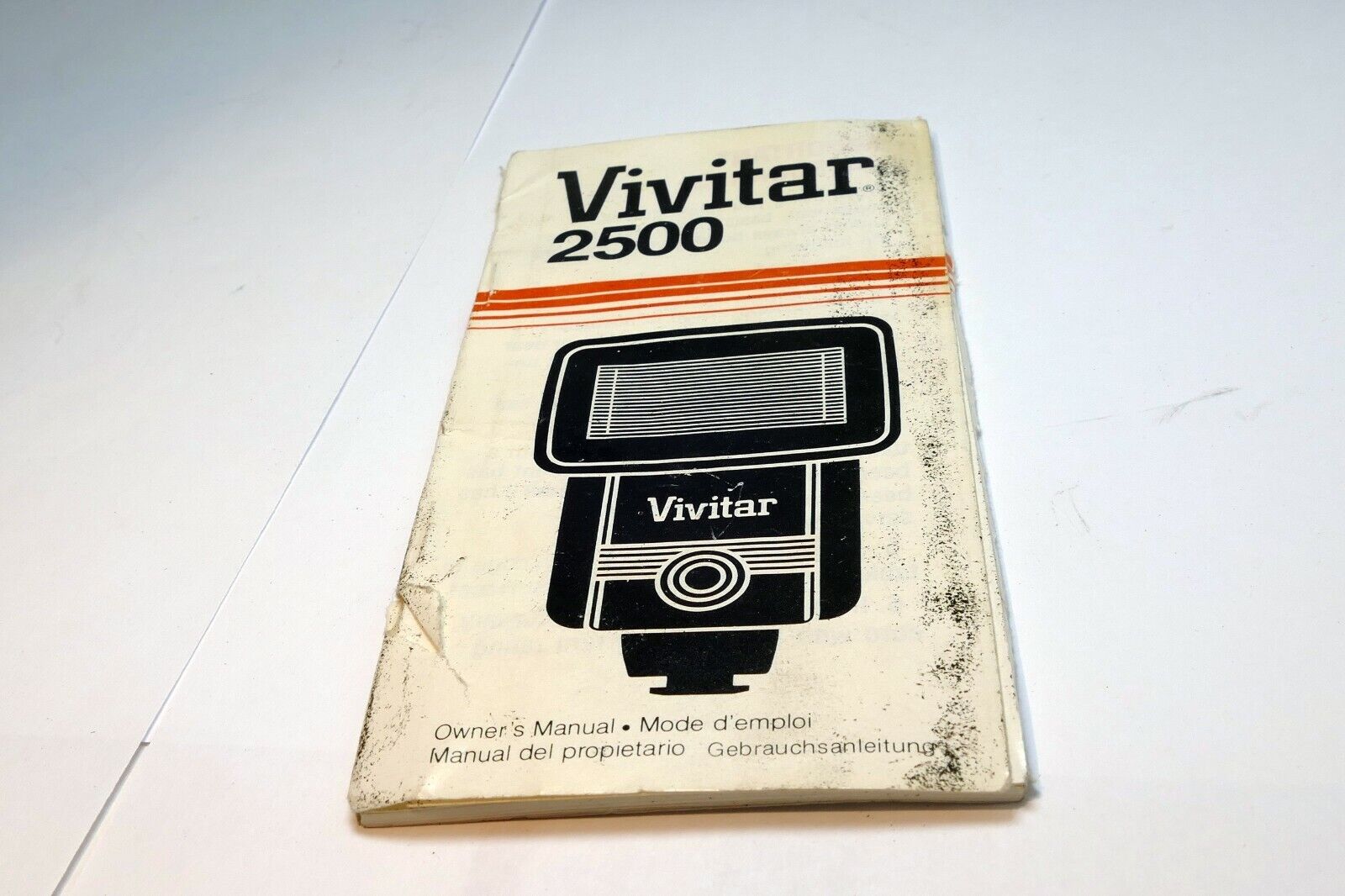 Vivitar 2500 Flash Owner's Manual guide English Espanol Francaise