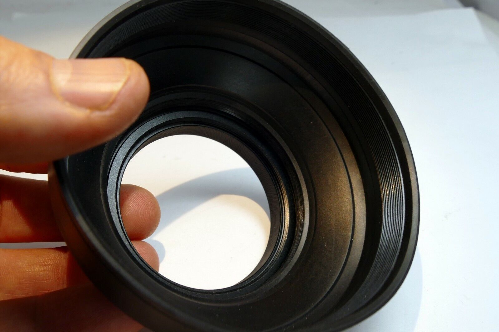 58mm Rubber Hood shade telephoto  collapsible for wide angle 3-way  telephoto