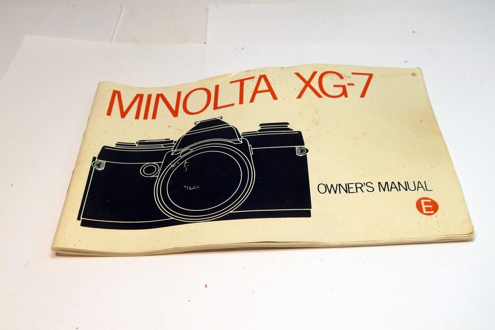 Minolta XG-7 camera User Guide Owner Manual English  En