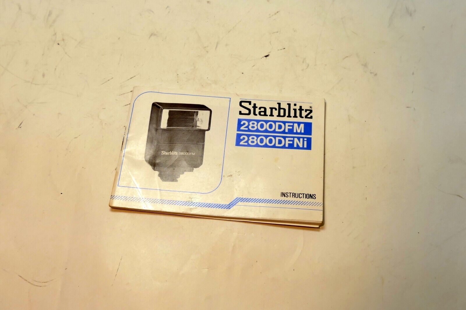 Starblitz 2800 DFM DFNi Flsh instruction manual guide