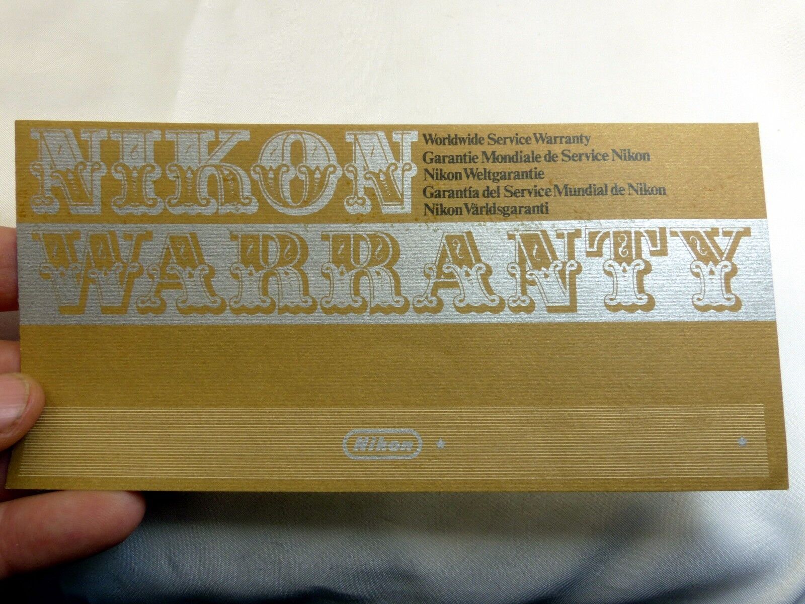 Nikon Micro Nikkor 200mm f4 IF Ai Lens  warranty card vintage