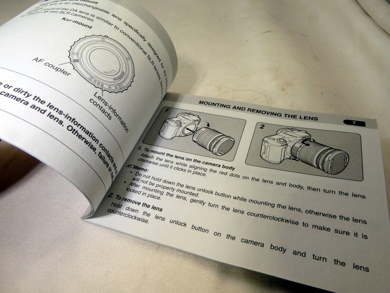 Pentax 16-45mm 40mm 50-200mm ED DA Lens Instruction Manual Guide English  EN OEM