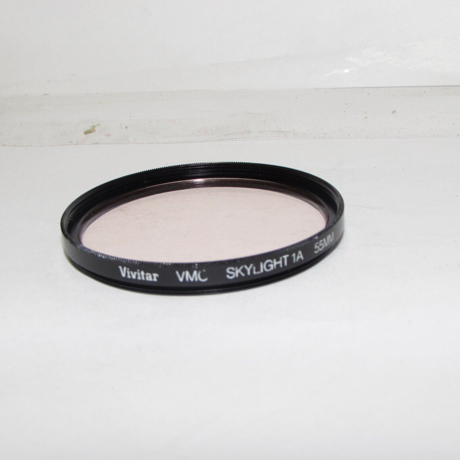 Used Vivitar VMC Skylight 1A 55mm Lens Filter Made in USA (coating damaged)