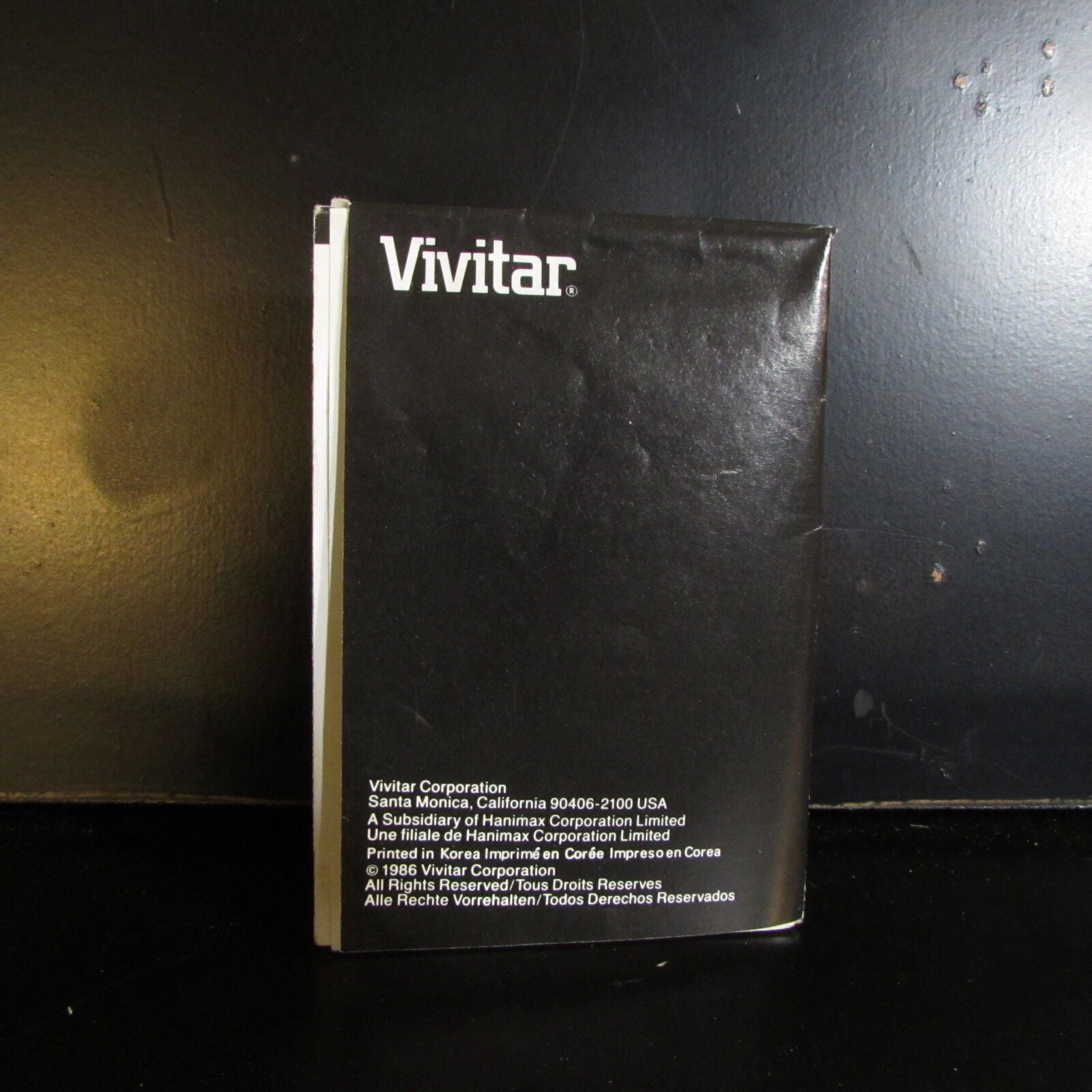 Used Vivitar 2000 Flash Guide  Manual O401315