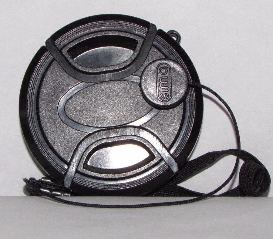 Used 58mm Lens Front Cap snap on type plastic black  B11954