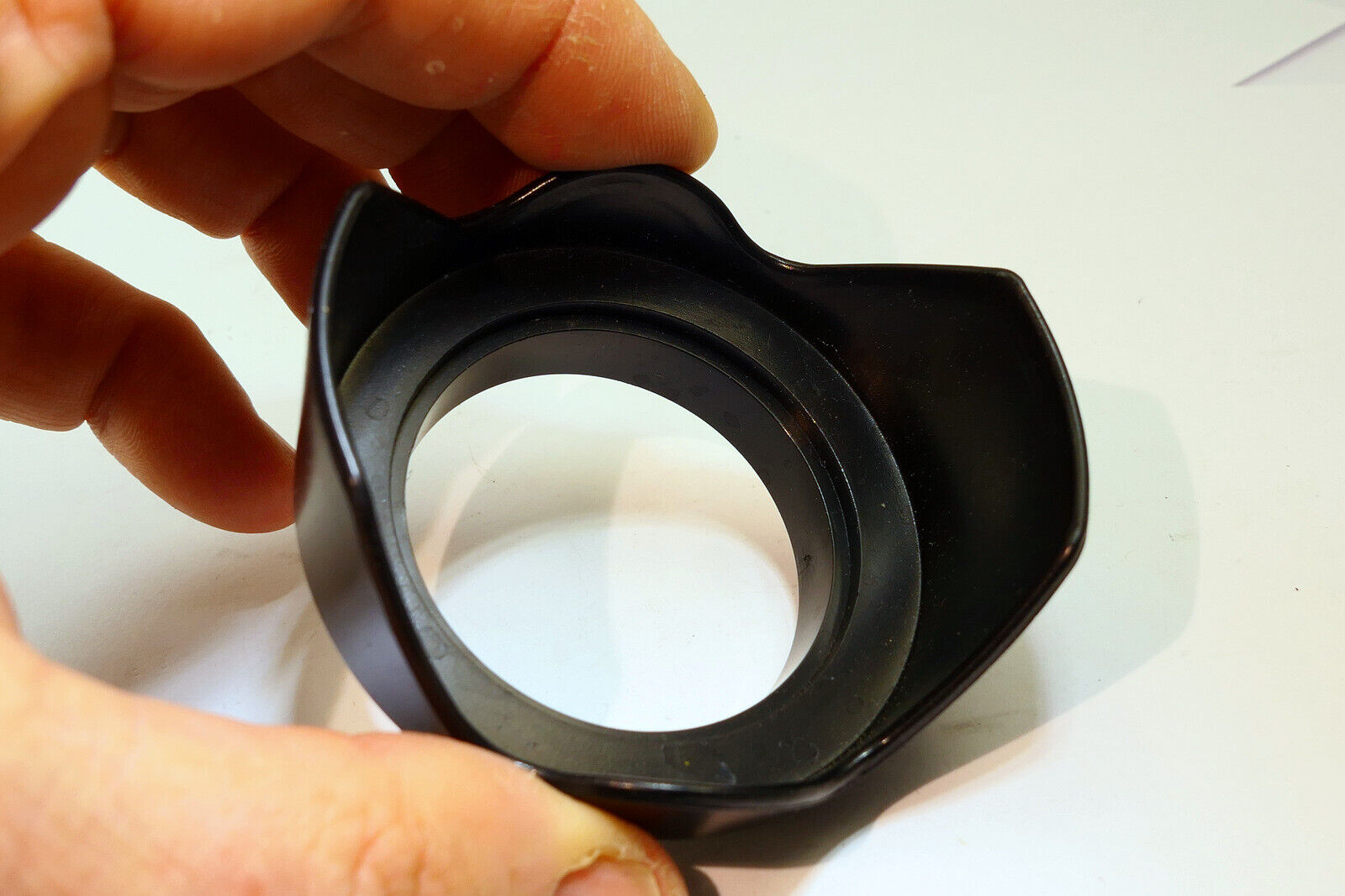 49mm Lens Hood Plastic screw in threaded for normal lenses flower petal shaped