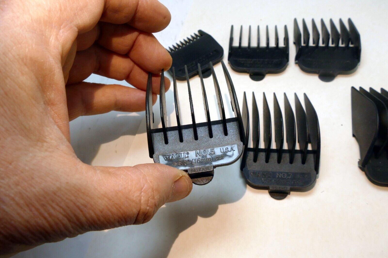 #1 #2 #3 #5 #7 #8  Wahl Guide Comb Attachment mixed lot - missing 4 & 6