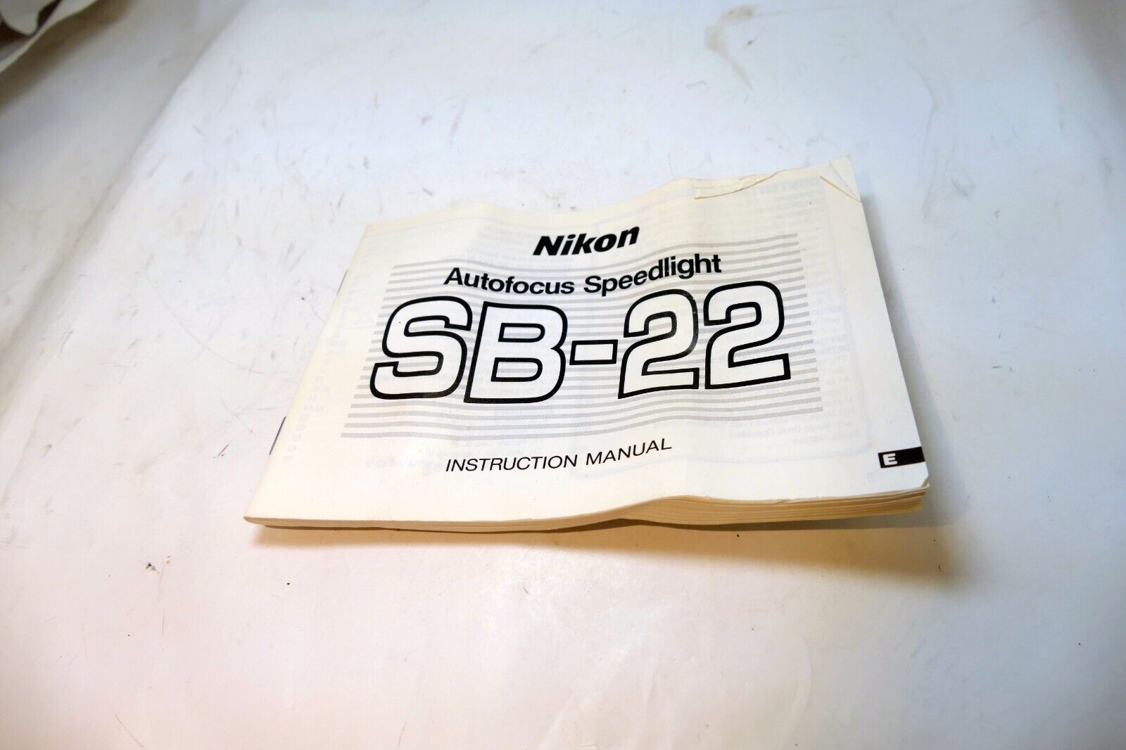 Nikon SB-22 Flash Speedlight Instructions manual guide English EN
