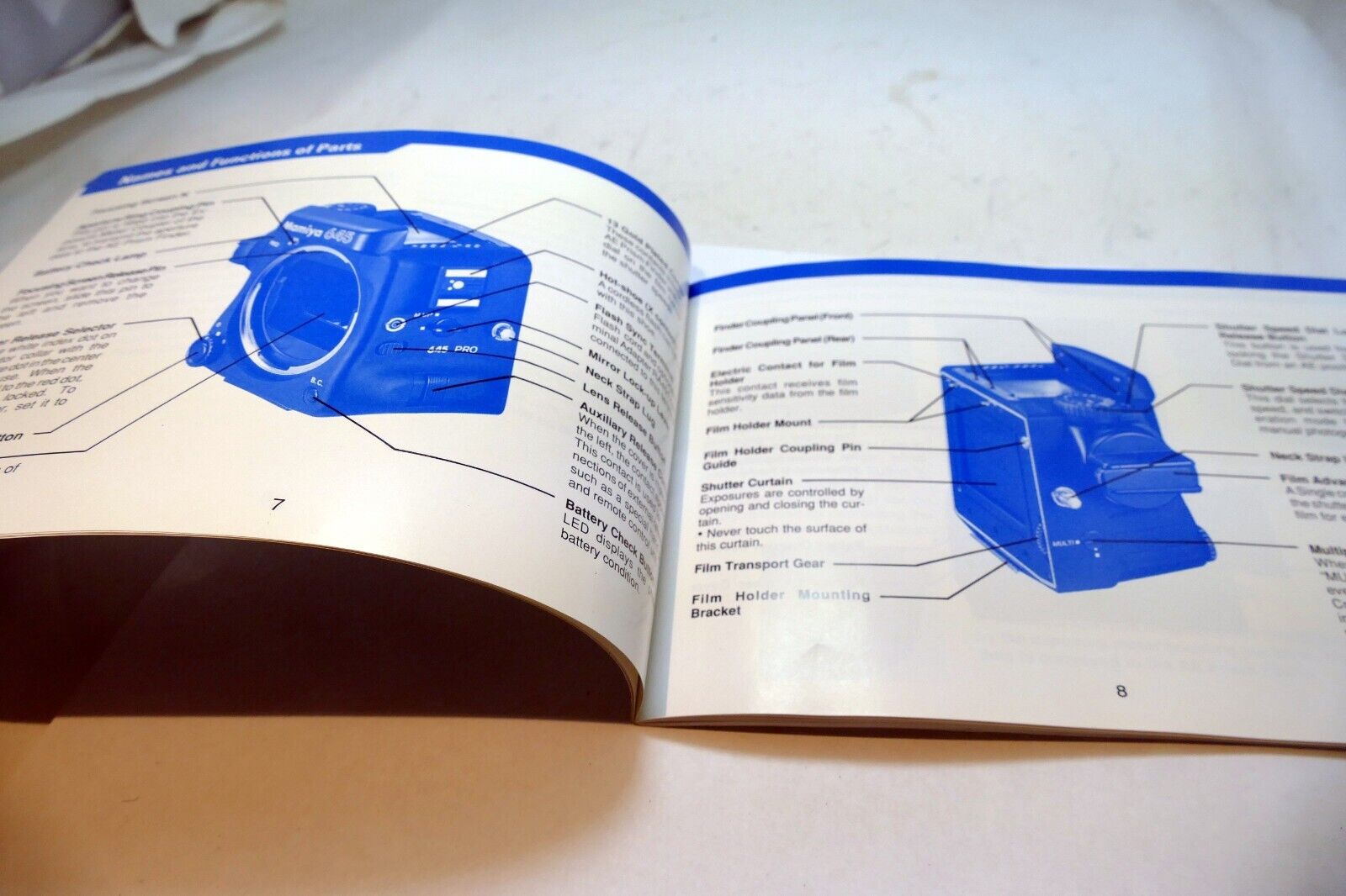 Mamiya 645 PRO motor drive  Instruction Manual Guide
