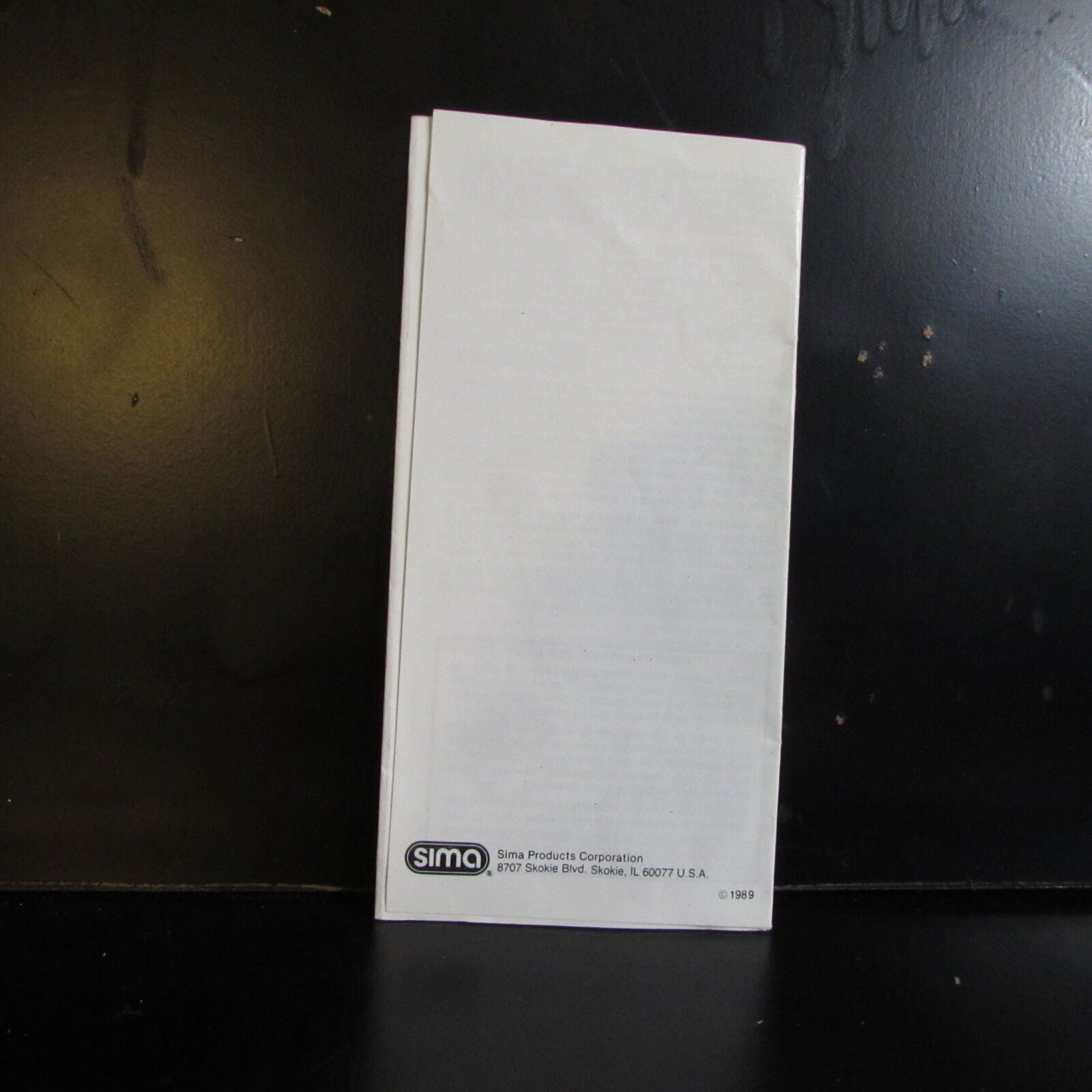 Used Sima VideoProp Instruction  Manual O401622