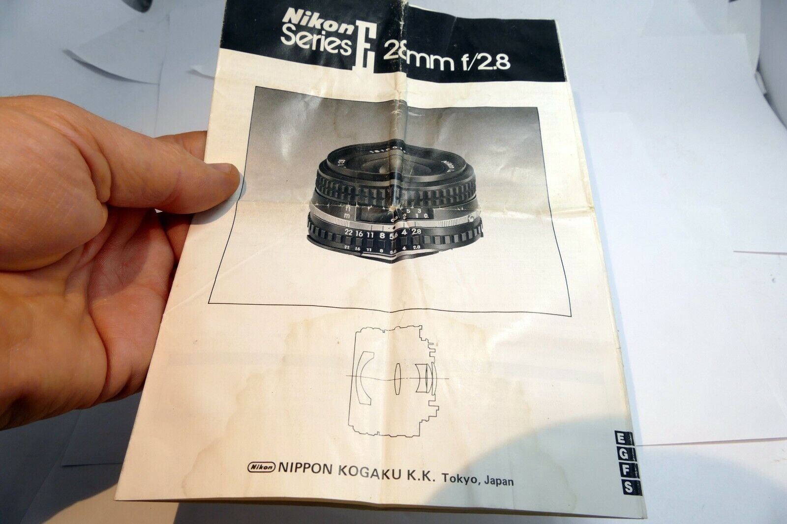 Nikon E series 28mm f2.8 Ai-s Lens instruction manual  EN English