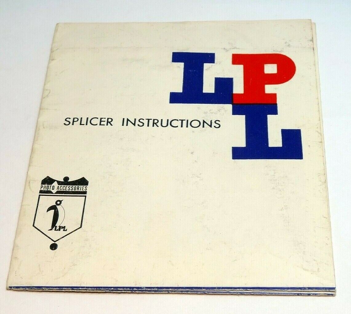 LPL Tape Splicer  Instruction Manual Guide