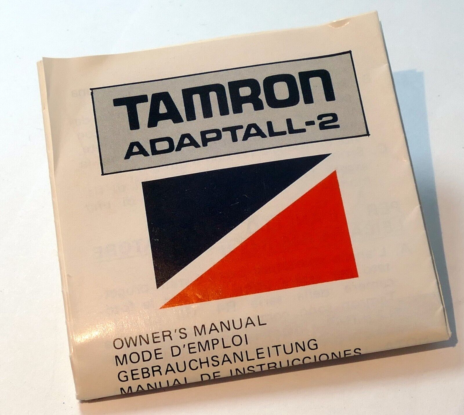 Tamron Adaptall 2 Lens adapter mount Guide Manual English French Spanish German