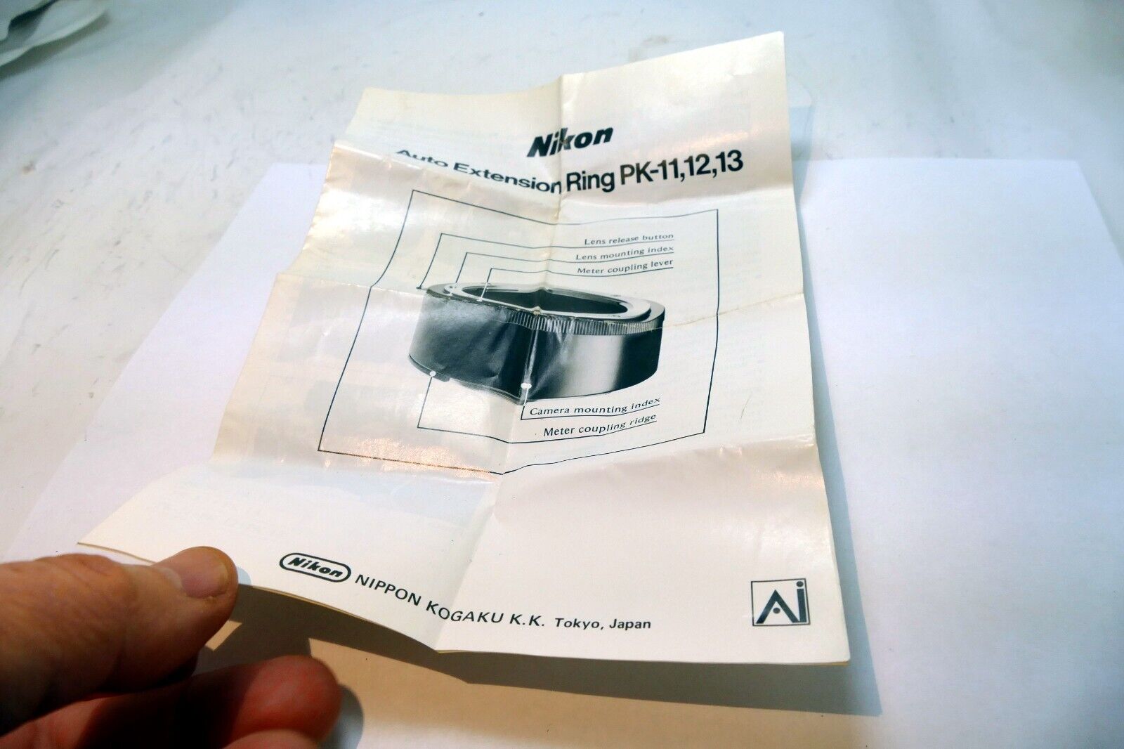 Nikon Auto Extension Tube ring PK-11 12 13 Lens Manual GUIDE