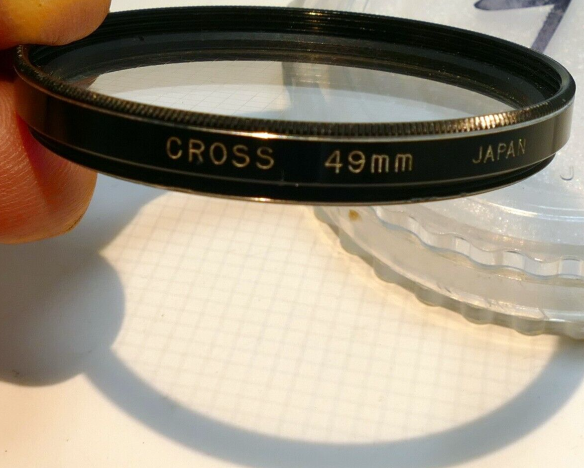 49mm Cross Screen 4 point CS 1mm Filter - excellent condition