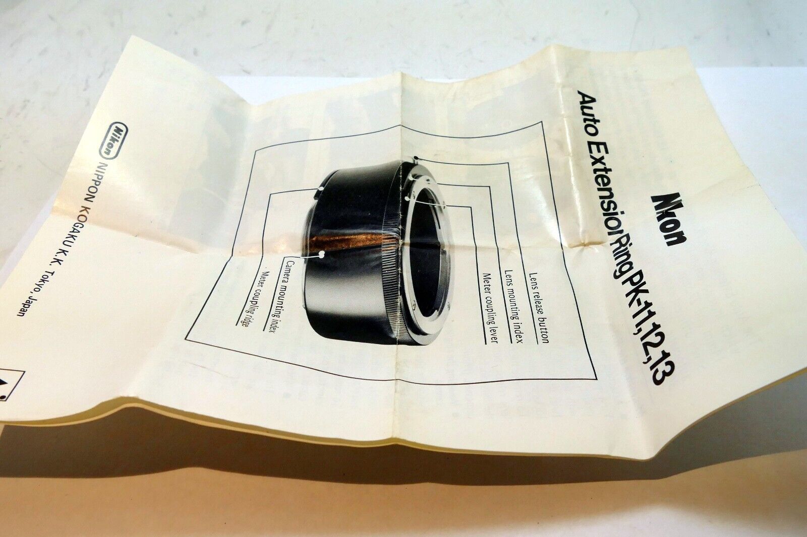 Nikon Auto Extension Tube ring PK-11 12 13 Lens Manual GUIDE