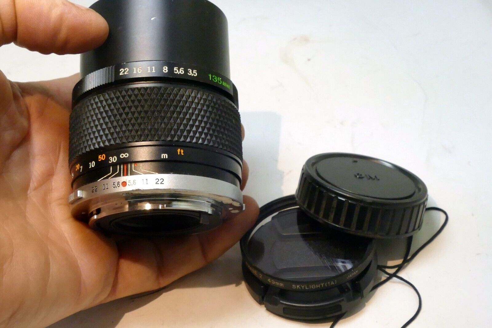 Olympus 135mm f3.5 OM Manual Focus OM-Mount Prime Lens telephoto
