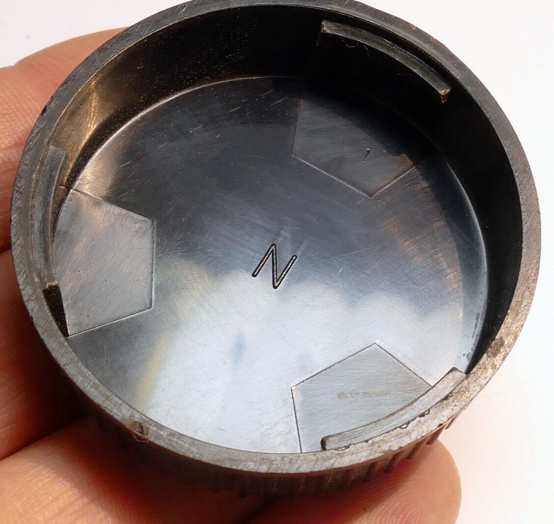 "N" Rear lens Cap manual focus for Nikon AI Ai-s lenses - twist on type