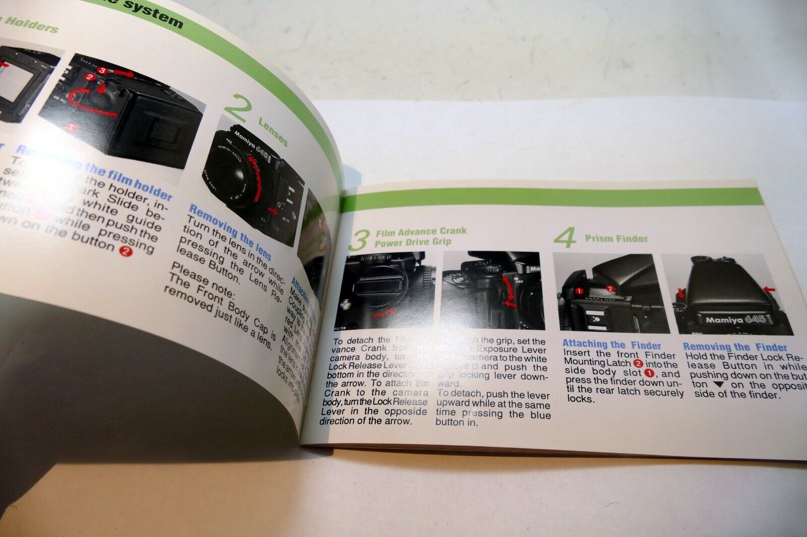 Mamiya 645 PRO Camera HANDY POCKET GUIDE Instruction Manual - concise