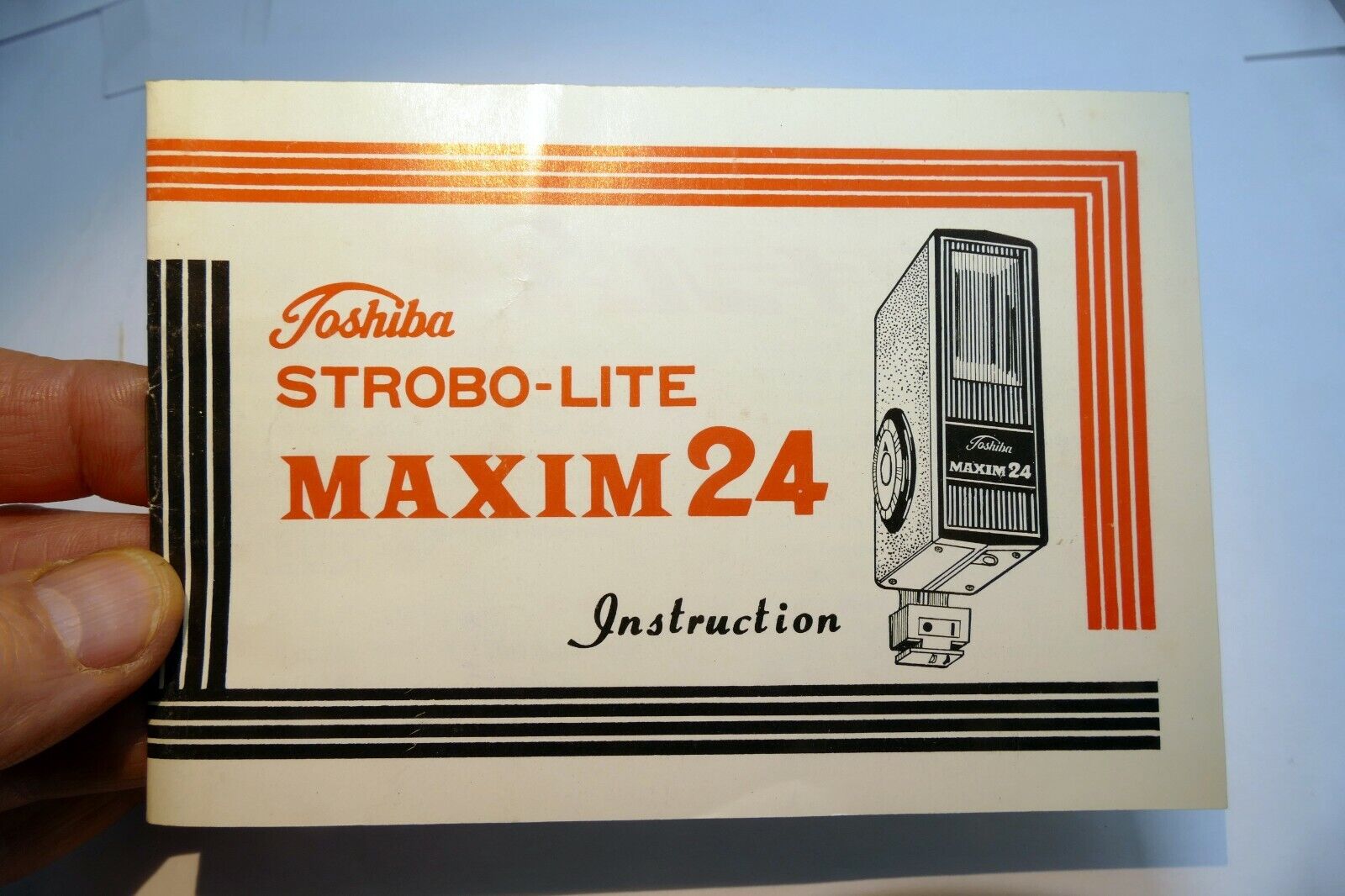 Toshiba Strobo-Lite Maxim 24 flash Operating Instruction manual Guide