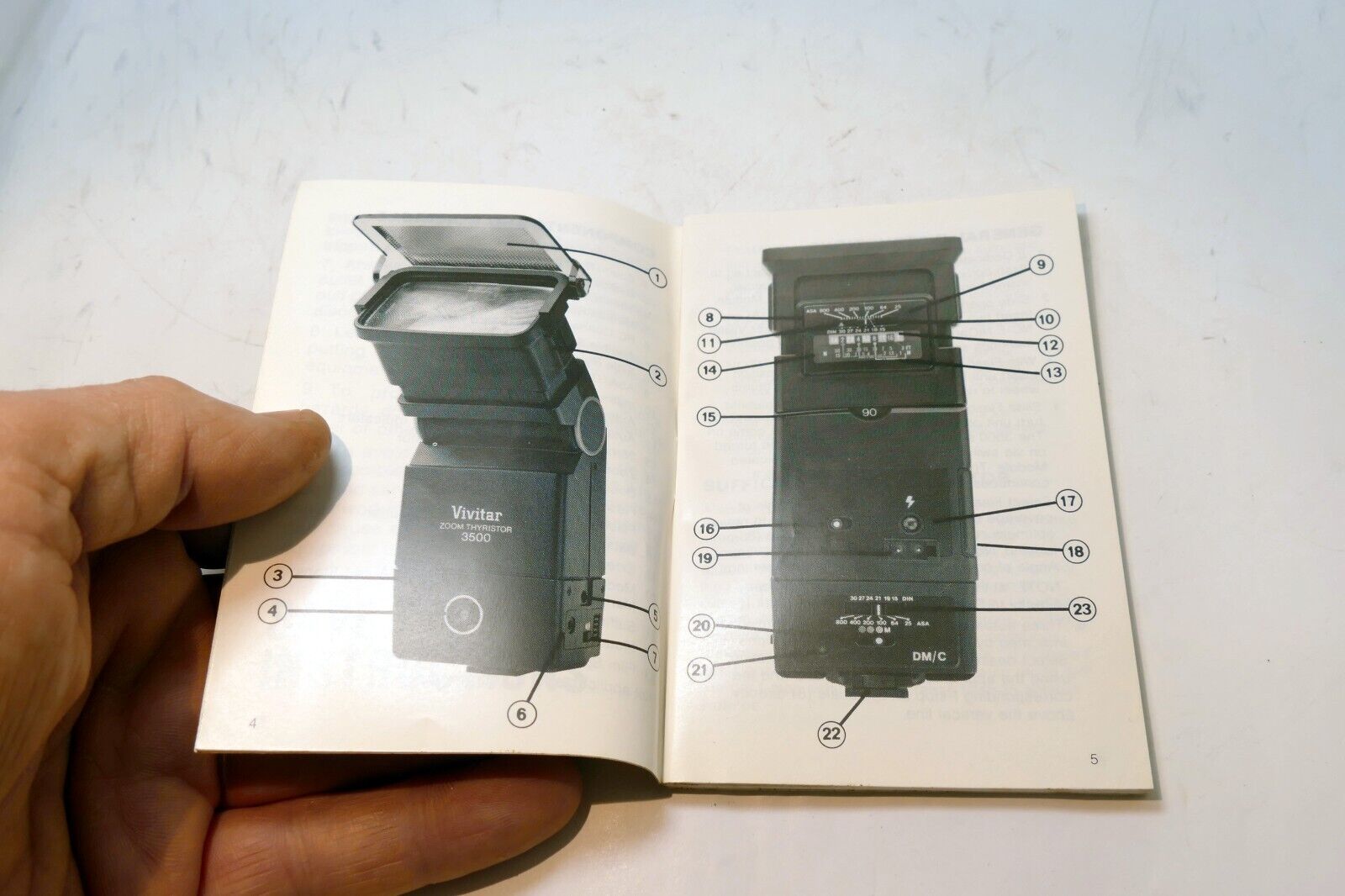 Vivitar 3500 Dedicated Flash Instructions manual guide English EN
