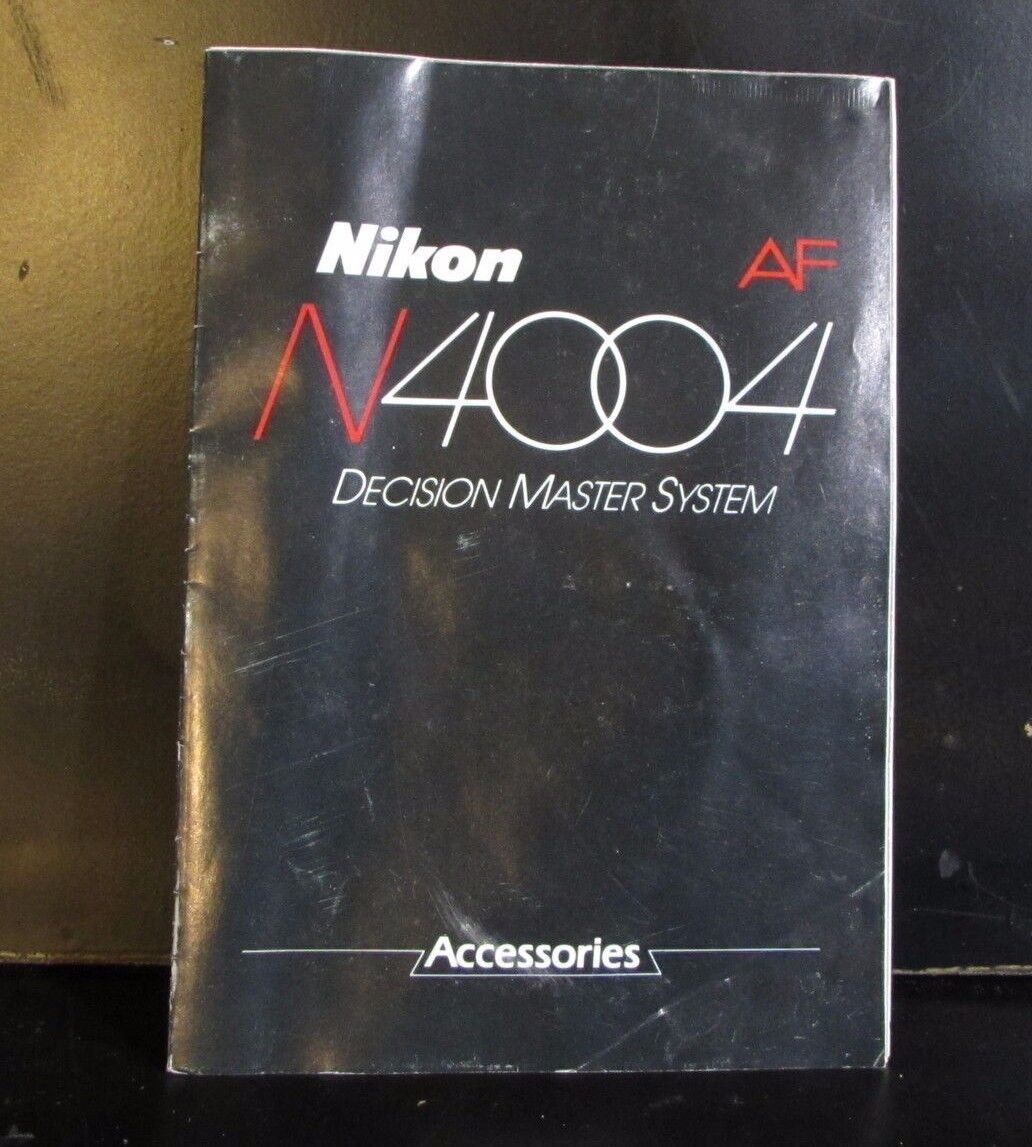 Used Nikon N4004 AF camera Lens flash  Accessory List Brochure O401610