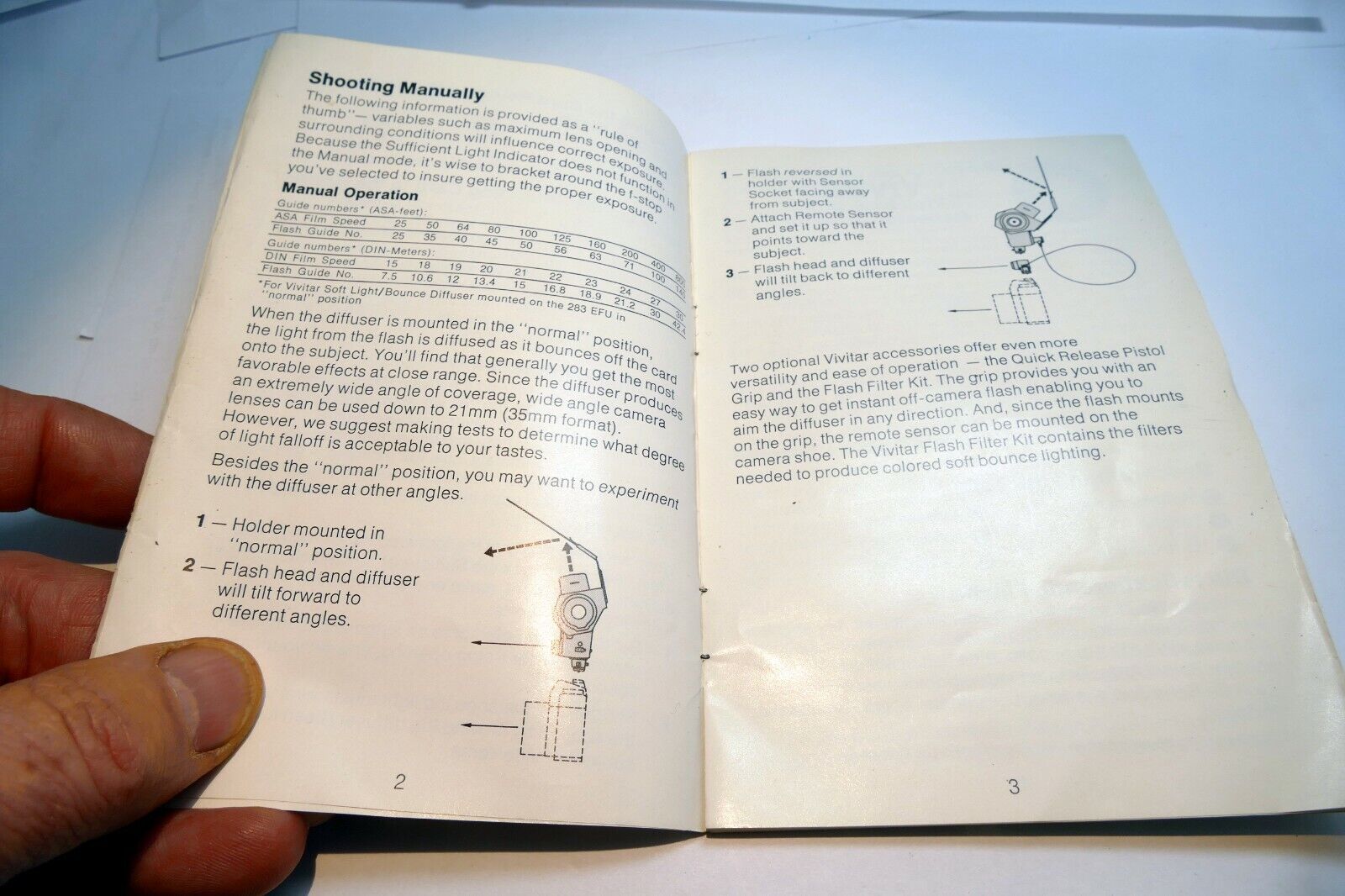 Vivitar Soft Light Bounce Diffuser Kit for flash Owner's Guide