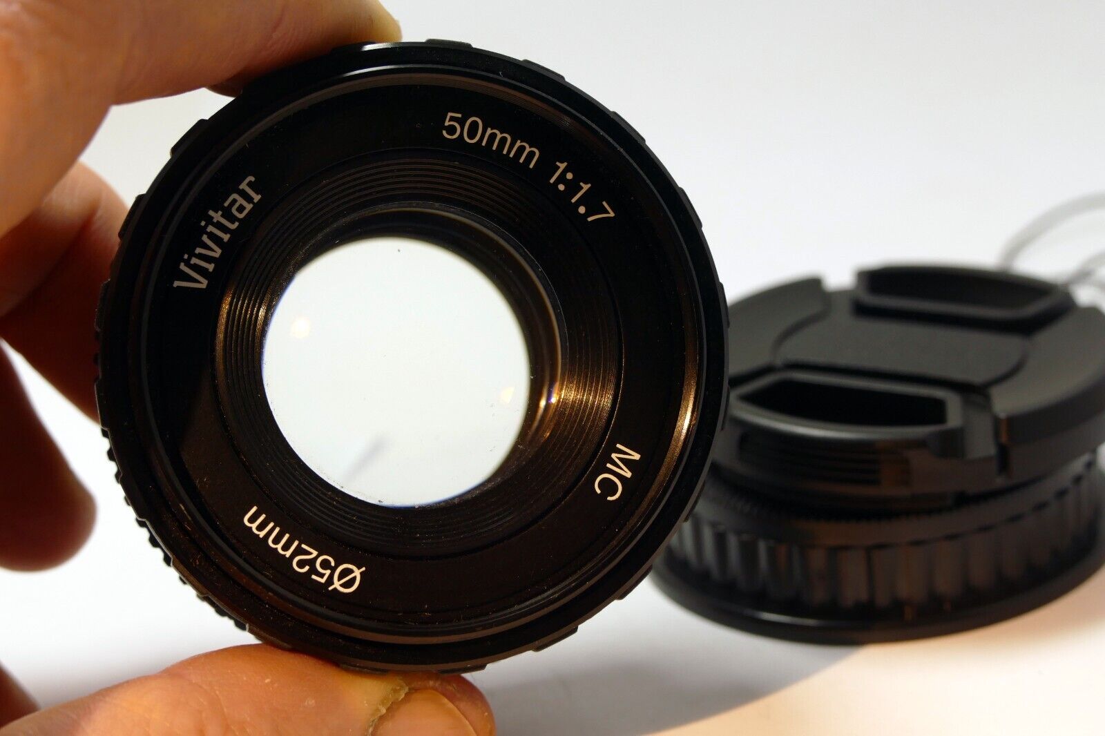 Vivitar MC 50mm f1.7 (Pentax-K PK mount) LENS w/ BOTH CAPS - excellent condition