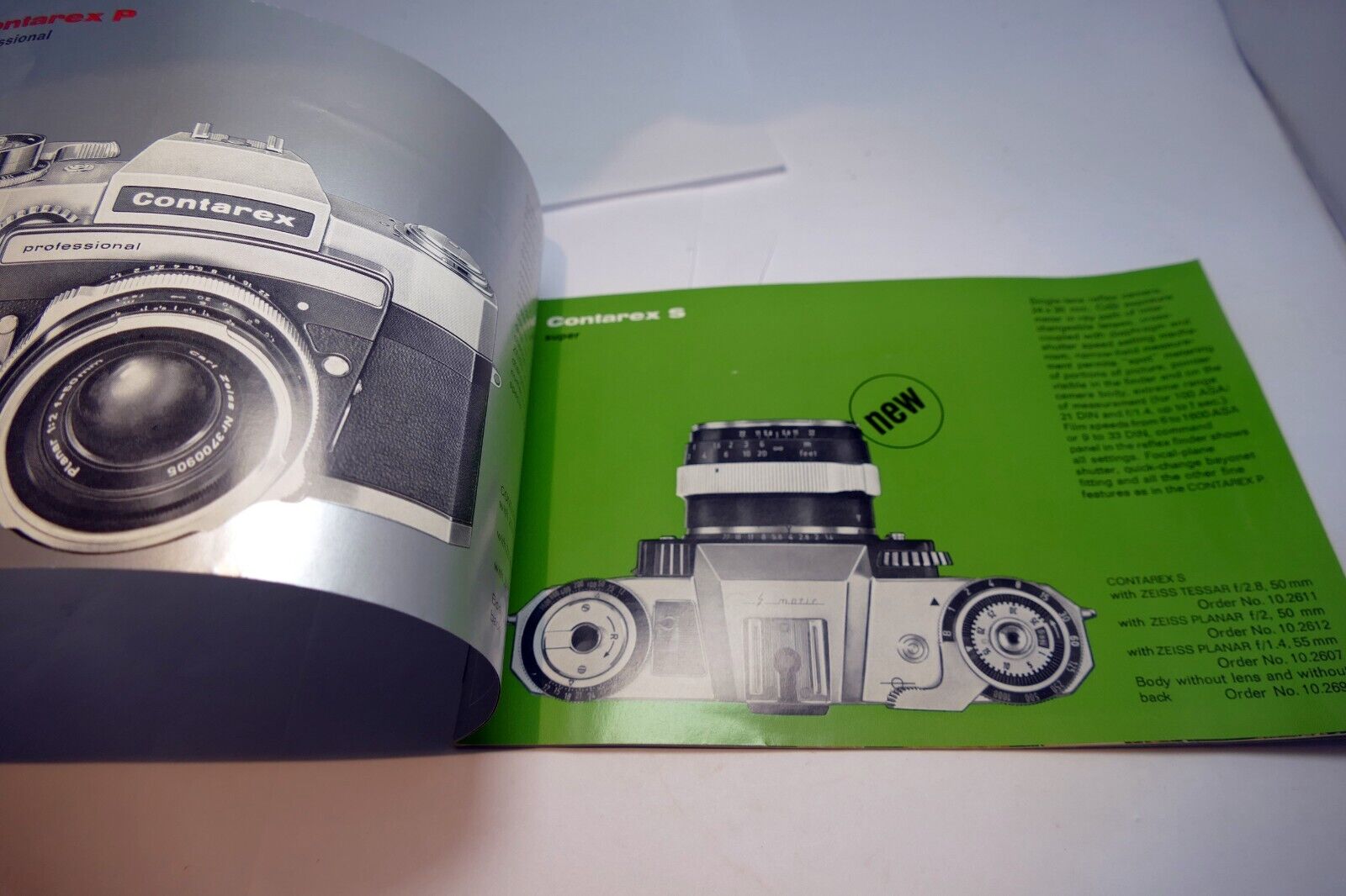 Sales Brochure Zeiss Ikon Contarex 35mm - Professional P Super S SE - guide