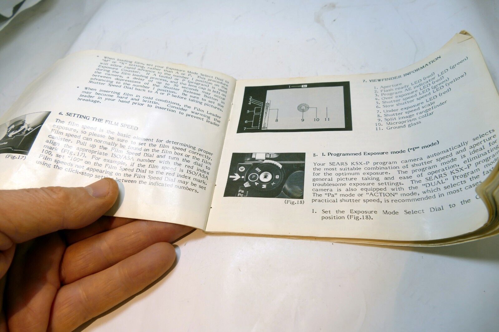 SEARS KSX-P Camera instructions manual guide English EN - MISSING COVER PAGE