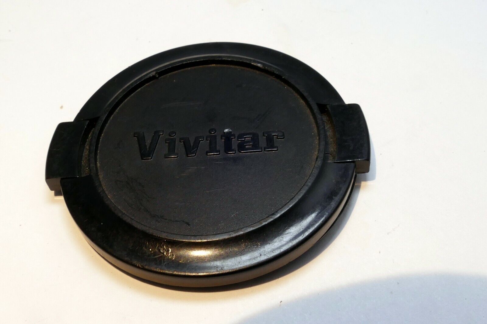 Vivitar 55mm Front Cap lens  plastic black with white logo