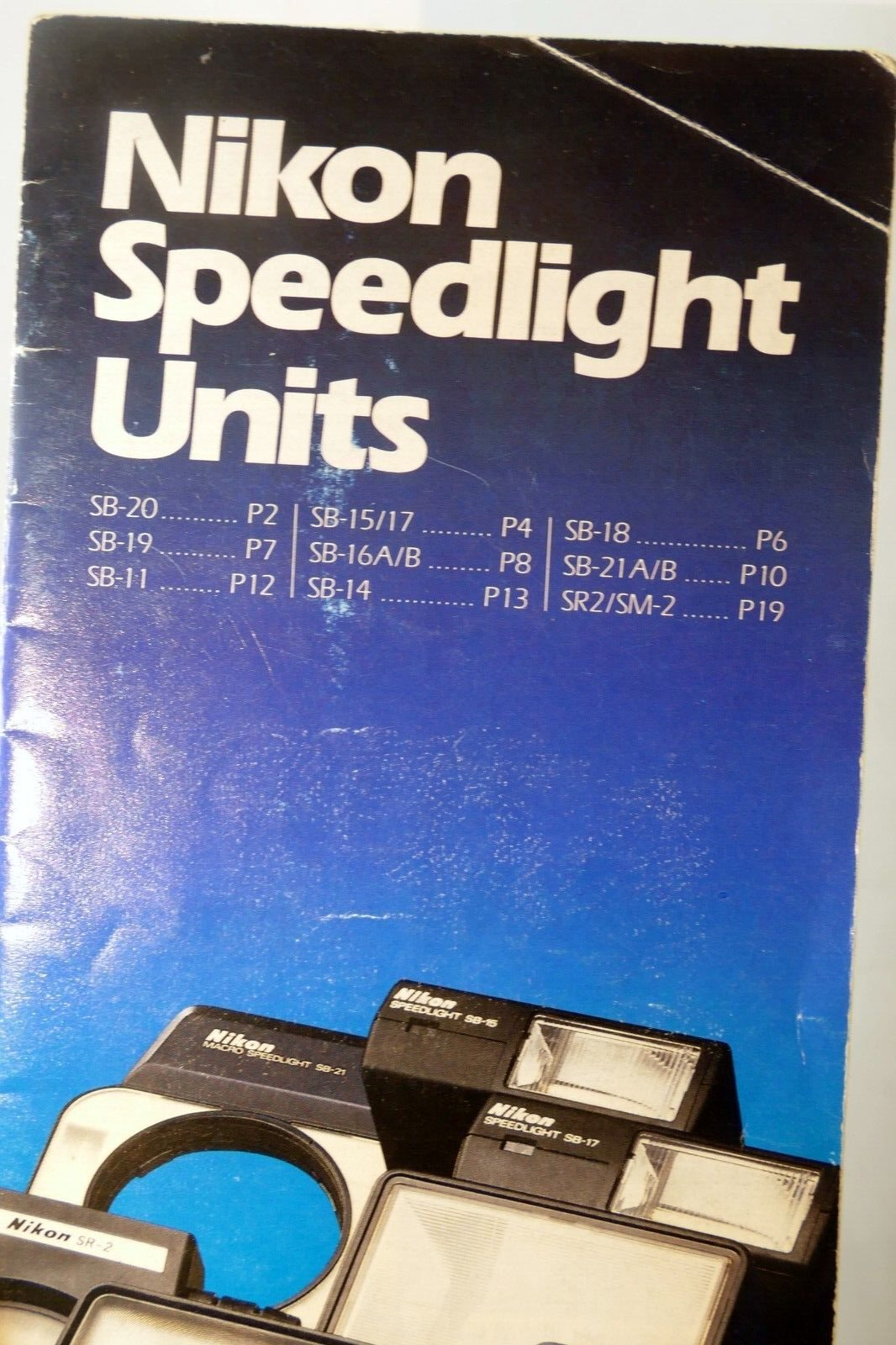 Nikon SB Speedlight Unit Brochure List SB-20 19 17 11 15 16A 14 18 21 flash