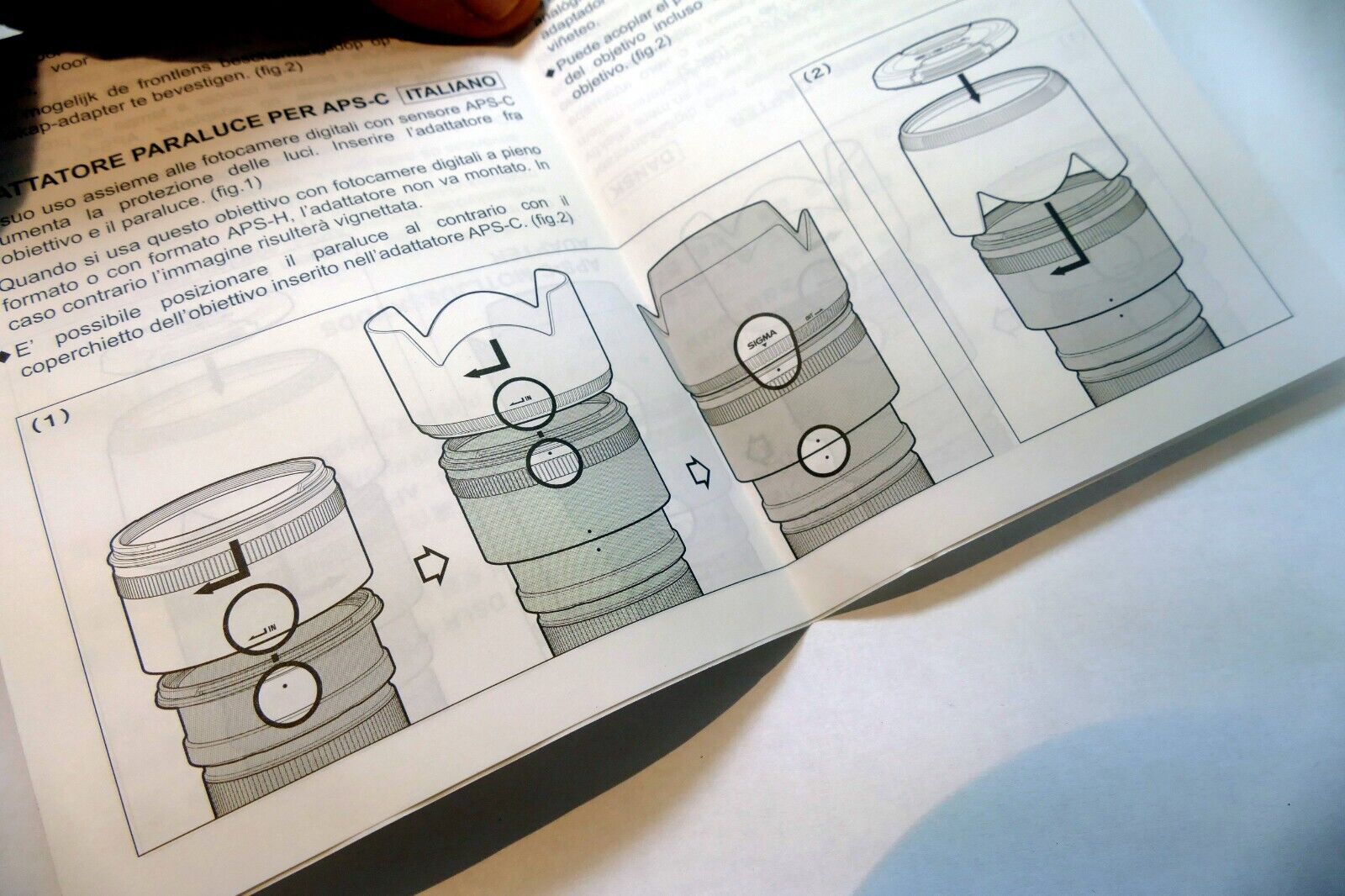Sigma APS-C Hood Adapter  Lens Manual GUIDE