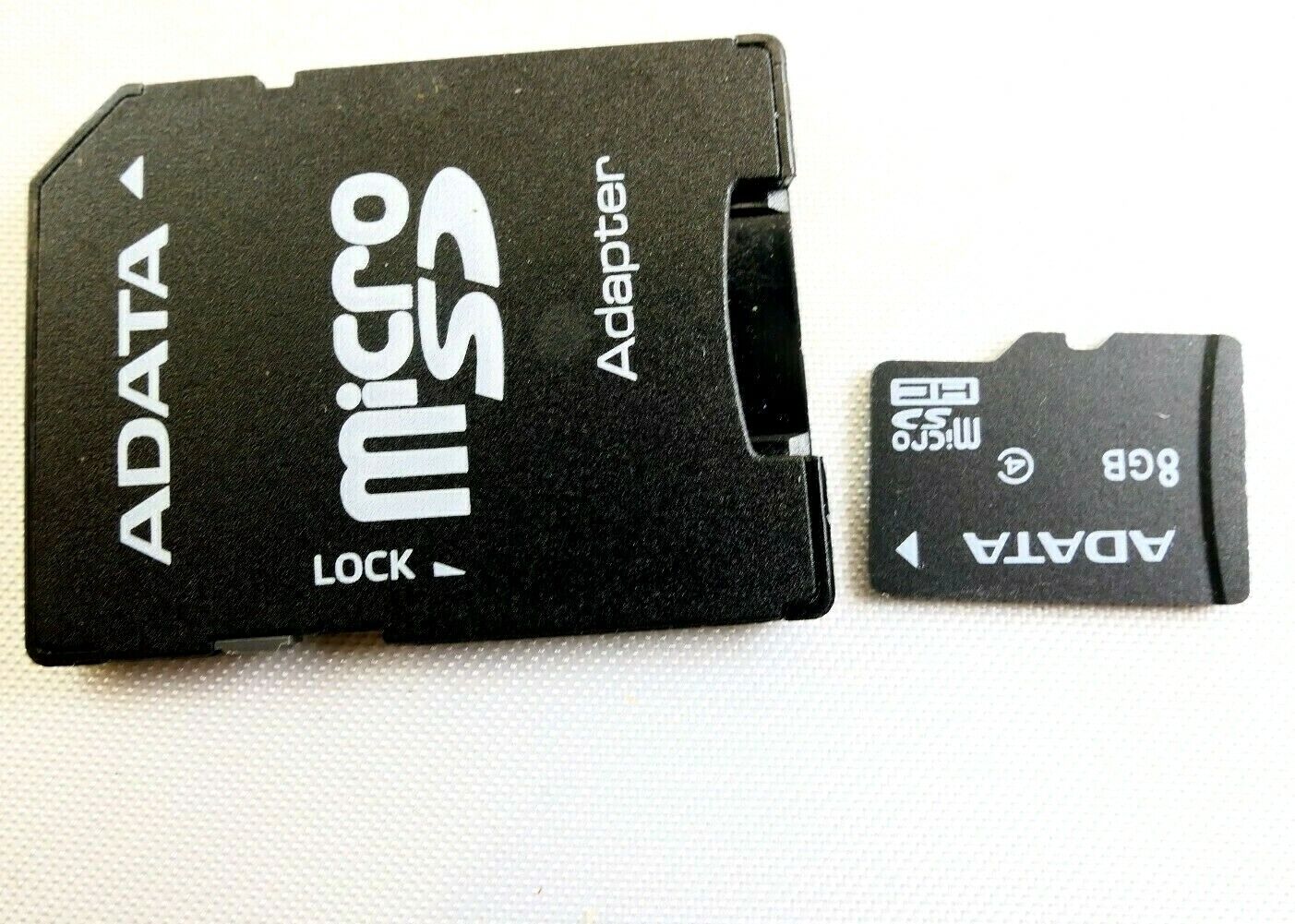 Adata 8GB Micro SD Adapter + SD Digital media memory card