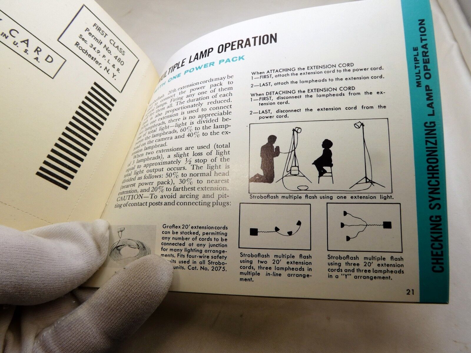 Stroboflash I II IV flash  instructions Guide Manual English