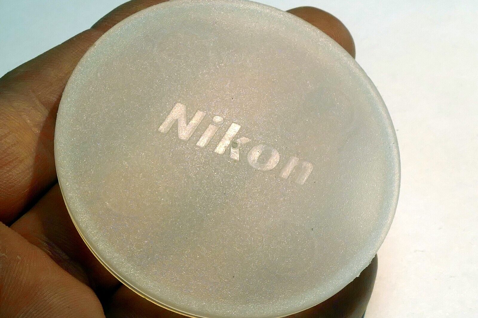 Nikon F Camera Body Cap Dust cover slip on type White Genuine FE FE2
