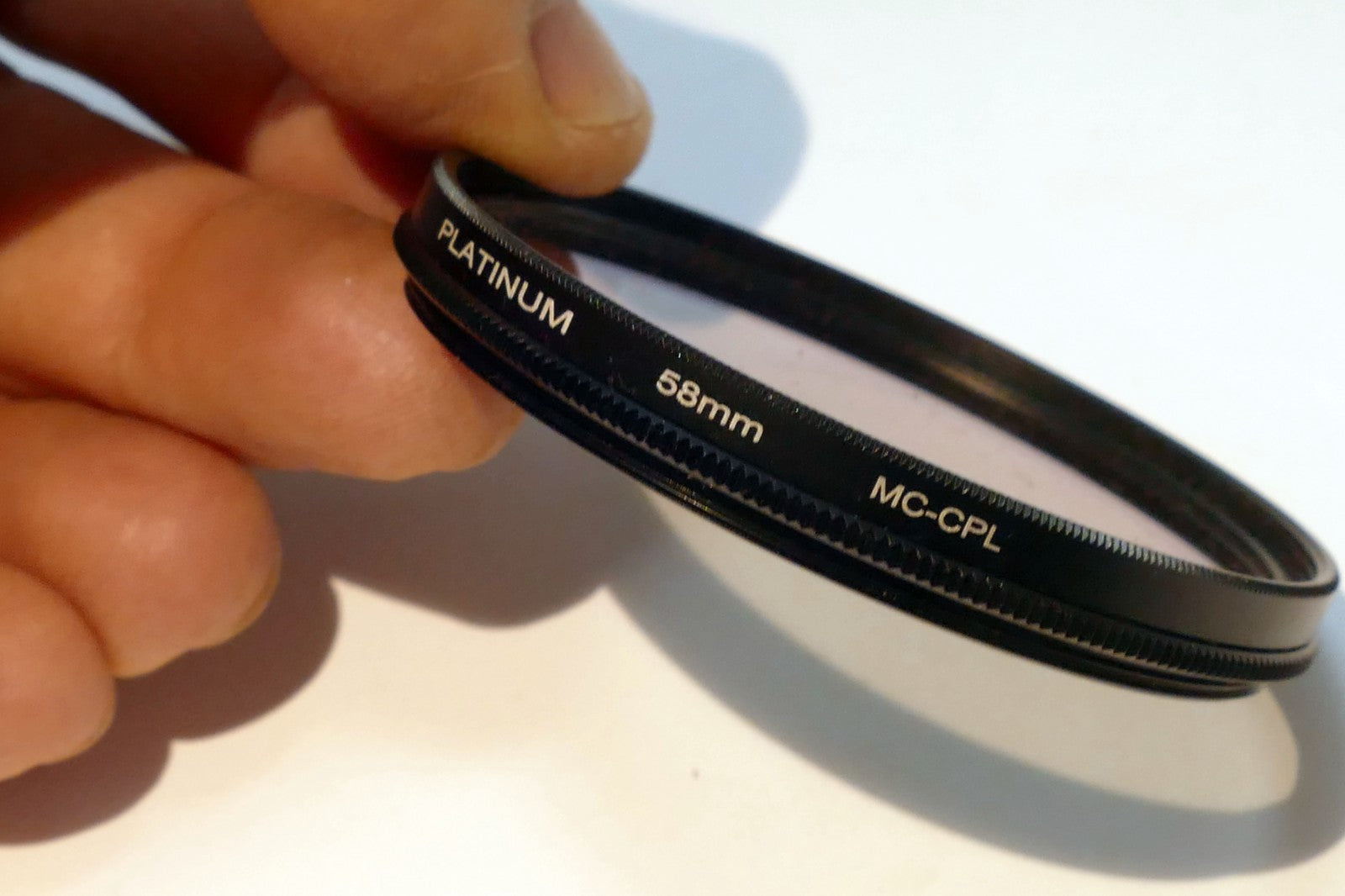 Platinum Circular Polarizer C-PL 58mm Filter MC for wide angle lenses