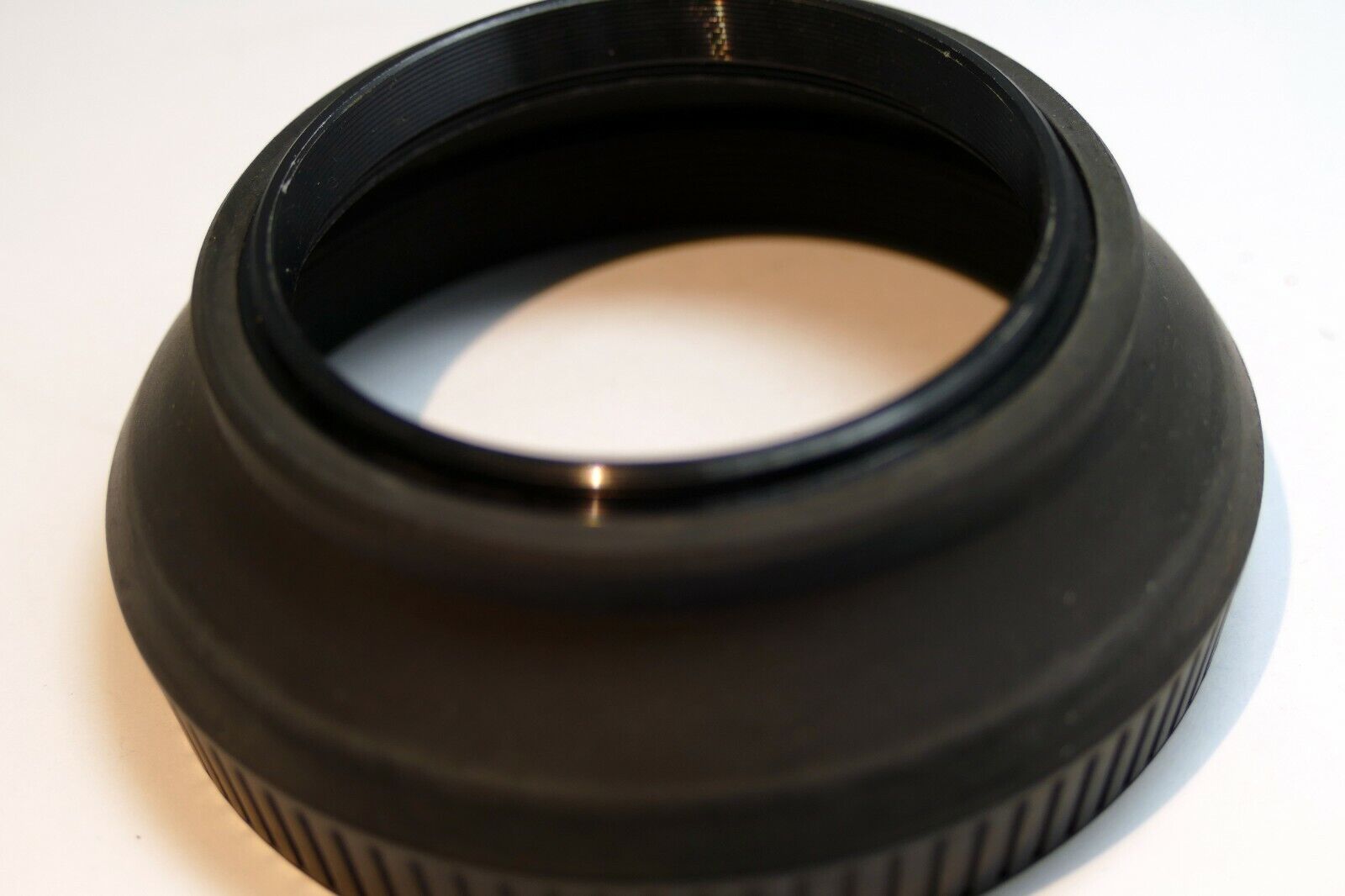 55mm Lens Hood Shade Collapsible Rubber double threaded screw in for 57mm f1.4