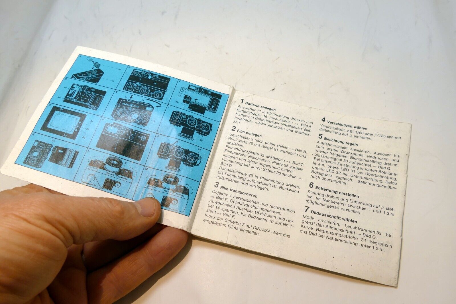 Rollei 35 SE TE  Camera quick guide brochure