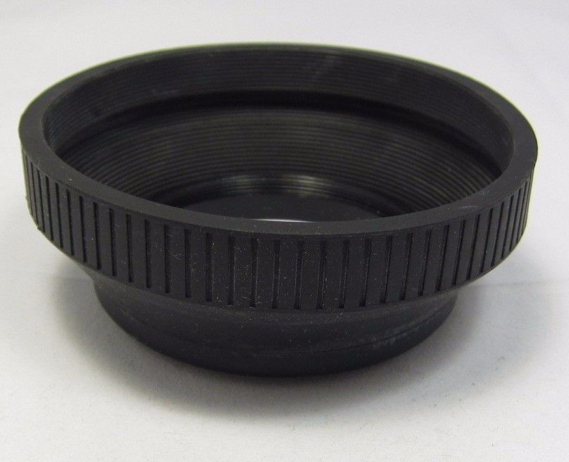 Used Unknown Brand 62mm Collapsible Rubber screw in Lens Hood N102024