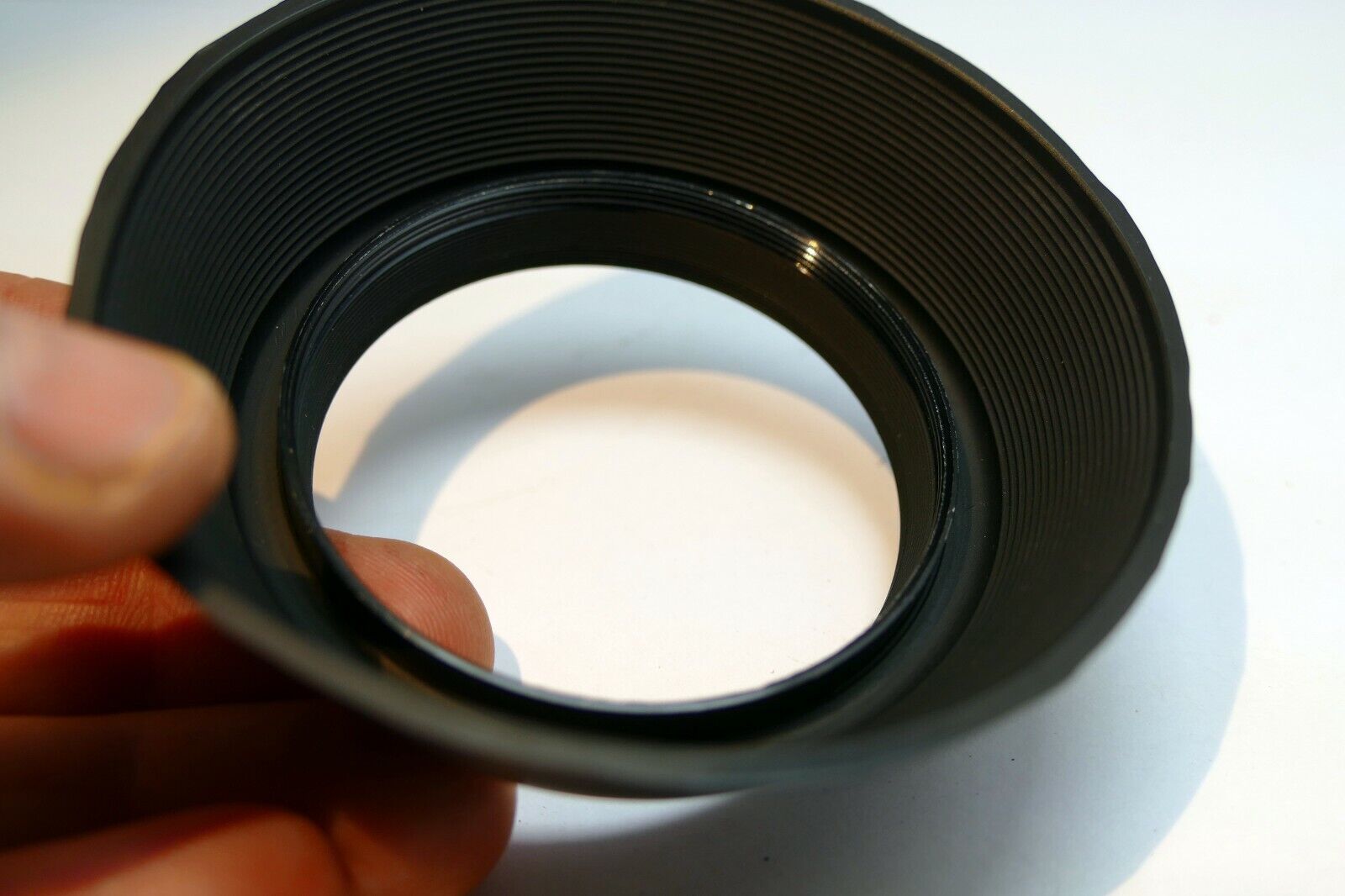 55mm Lens Hood Shade Collapsible Rubber double threaded screw in for 35mm f2