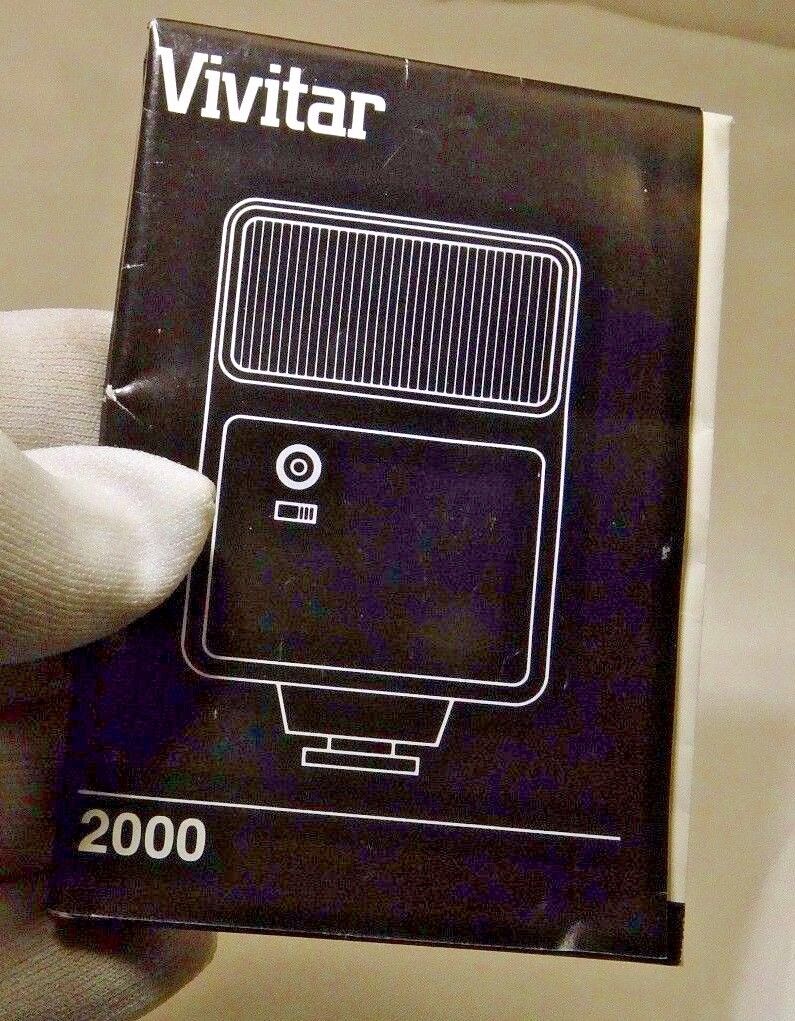 Vivitar 2000 Flash  Instruction Manual Guide vintage EN G F SP