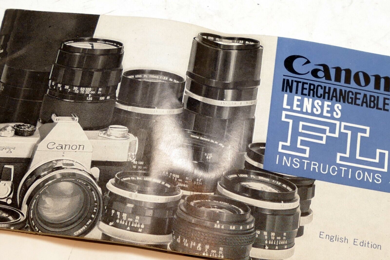 Canon FL lens Sales Brochure guide List for FT QL