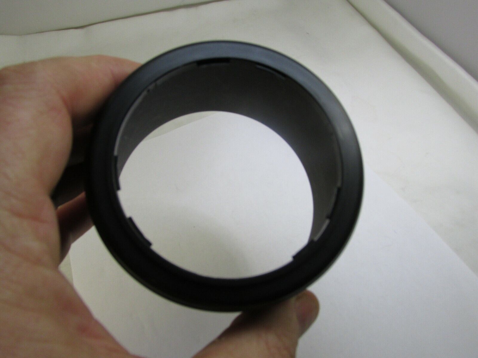 Plastic Lens Hood unknown brand 63.5mm ID  twist on type