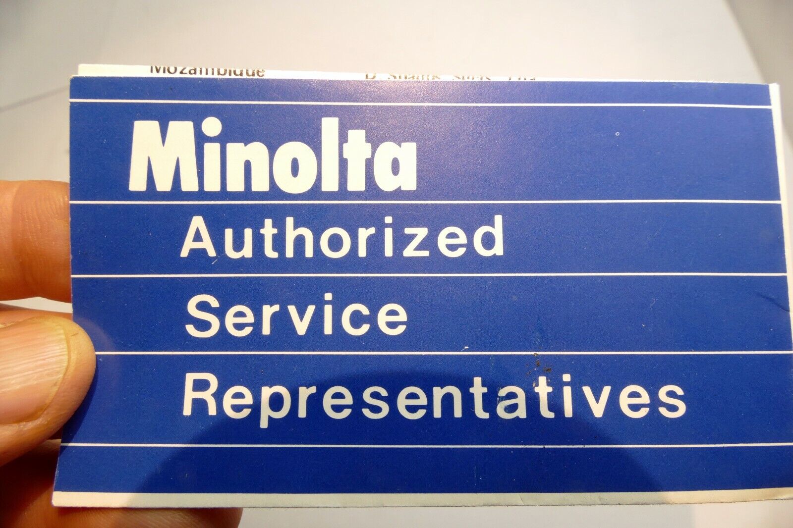 Minolta Authorized Service Representatives brochure  vintage 1980's