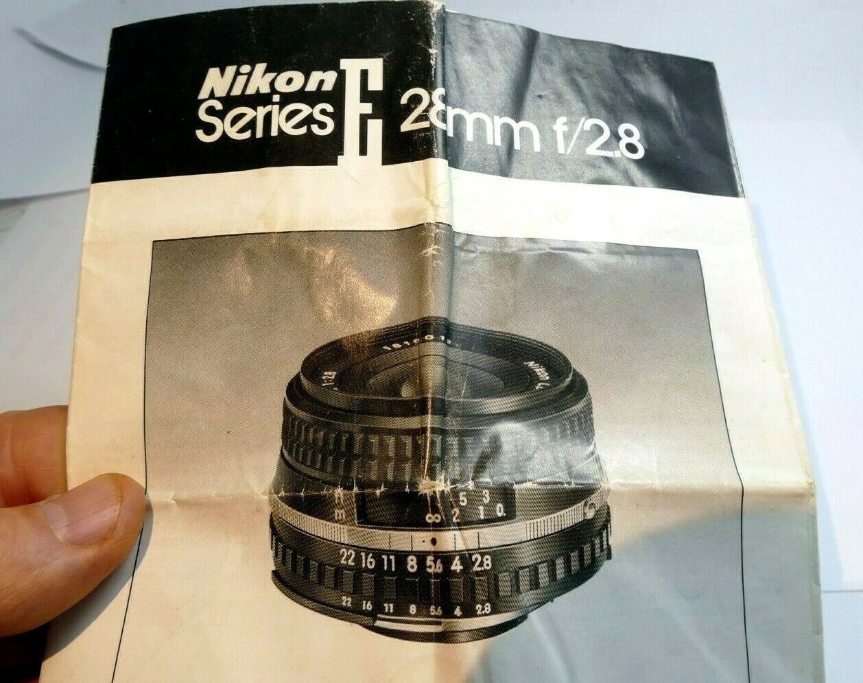 Nikon E series 28mm f2.8 Ai-s Lens instruction manual  EN English